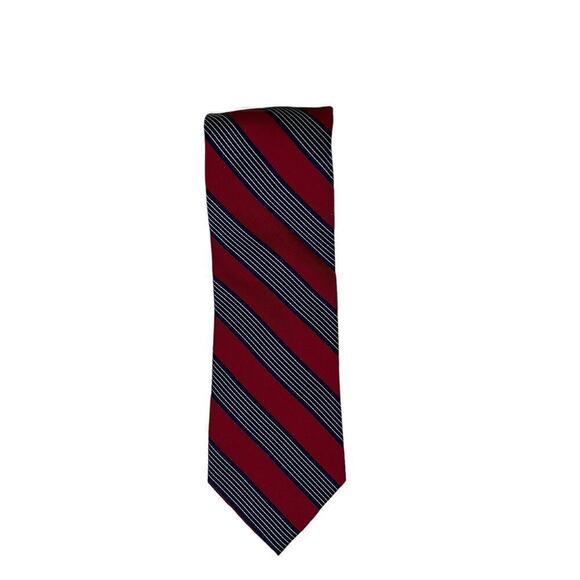 Nautica Tie with Red, White and Blue Diagonal Design - Picture 1 of 3